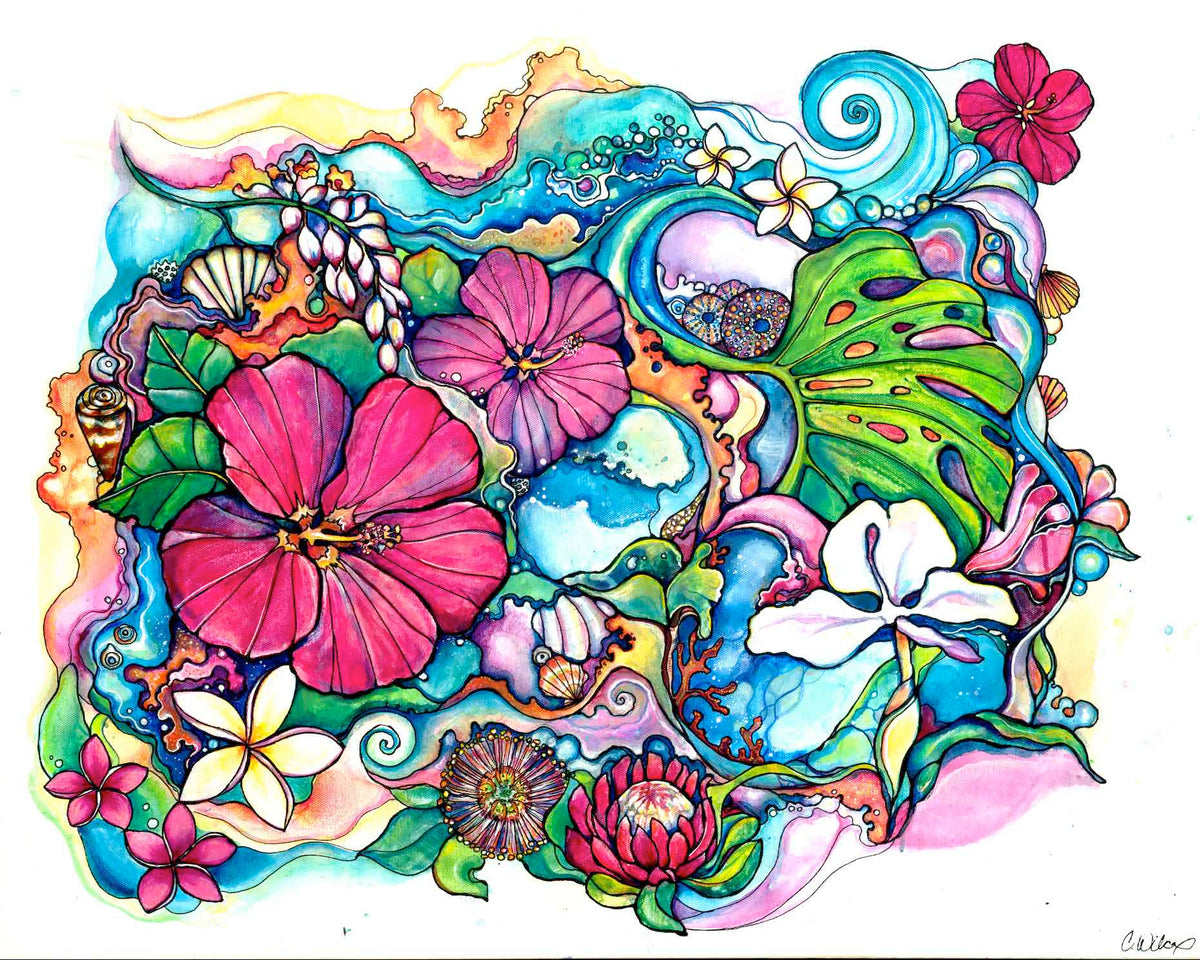 Le'a (Happiness) - Open Edition Canvas Giclee – Colleen Wilcox Art