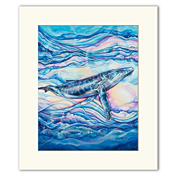 Celestial Sea- Matted Print – Colleen Wilcox Art