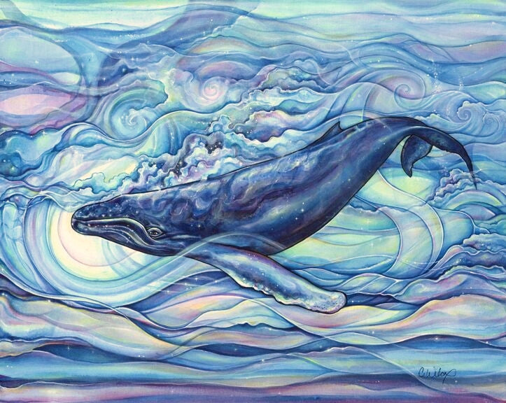 Mystic Blue Giclee on Canvas (edition of 50) – Colleen Wilcox Art
