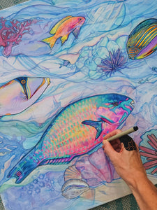 Colleen Wilcox Art-Hawaii based Tropical & Surf Artist