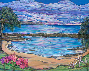 Shark's Cove (Pupukea) Painting- Enjoying a Hawaii Moment