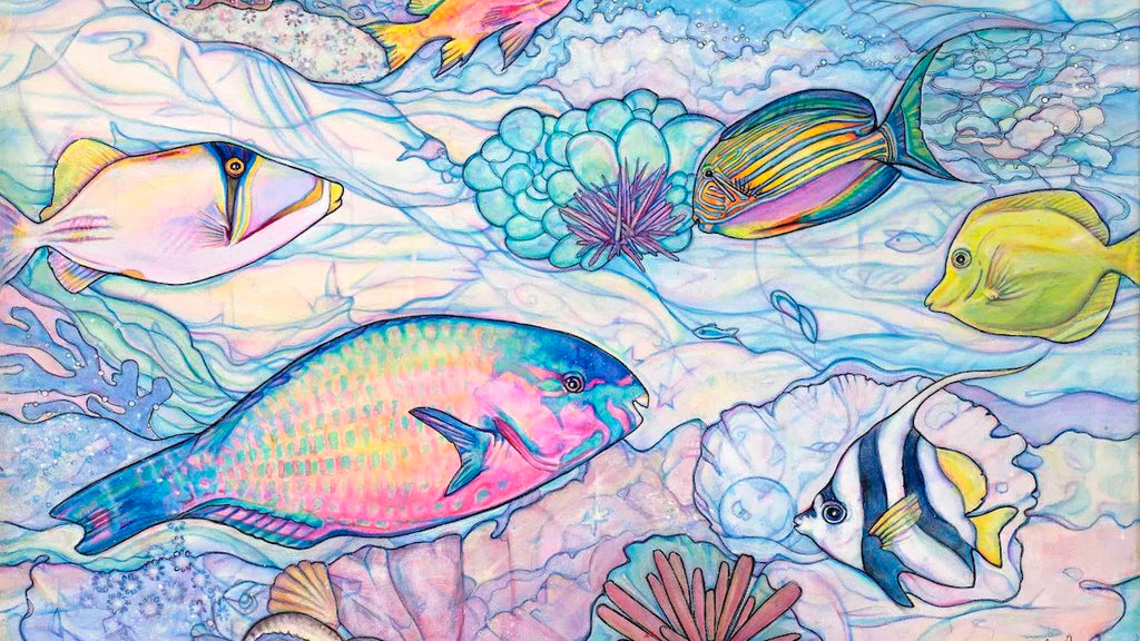 Colleen Wilcox Art-Hawaii based Tropical & Surf Artist