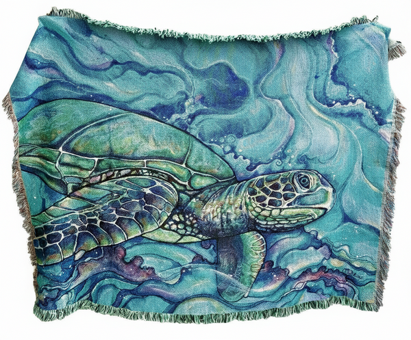 Honu Kai Woven Blanket