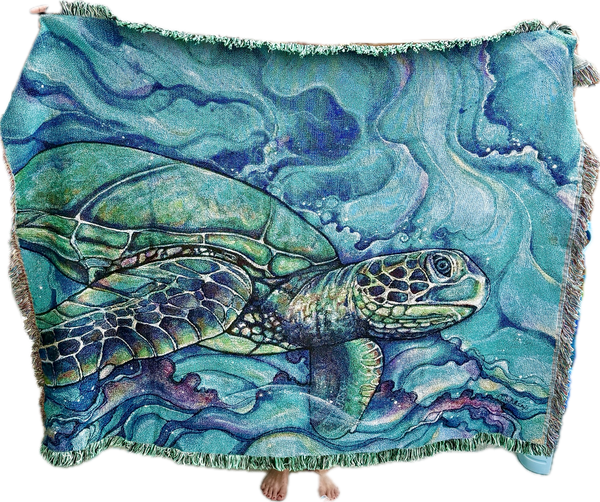 Honu Kai Woven Blanket