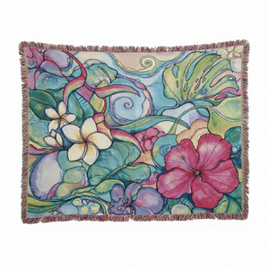 Paradise Woven Blanket – Colleen Wilcox Art