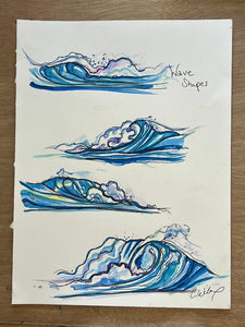 Four Waves  Original Sketch