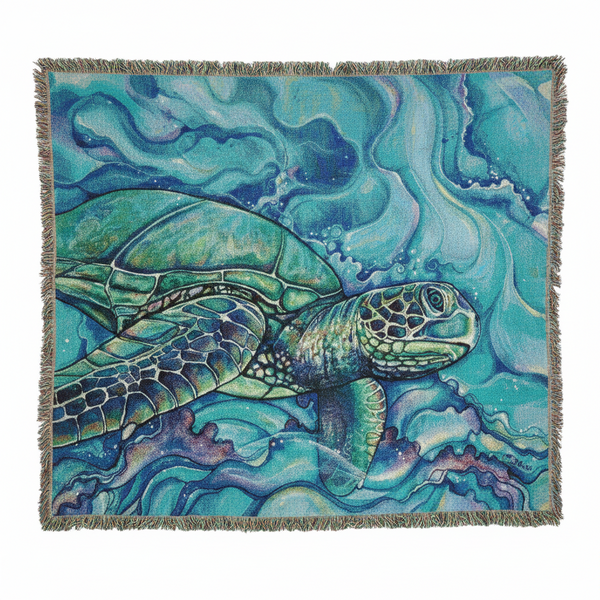 Honu Kai Woven Blanket