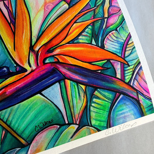 Jungle Pop - Hand-Signed Agave Paper Print