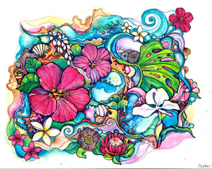Le'a (Happiness) - Open Edition Canvas Giclee – Colleen Wilcox Art
