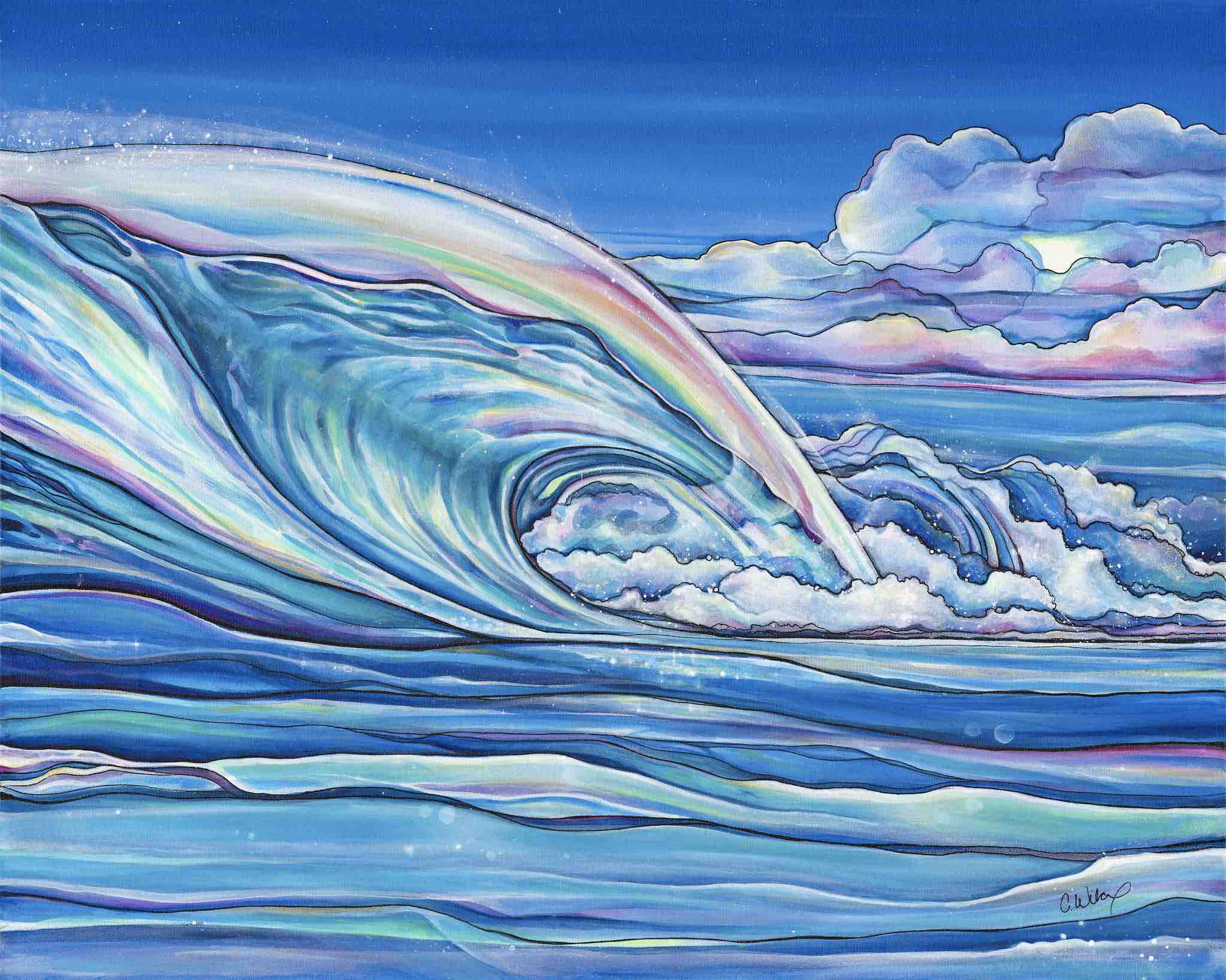 Colleen Wilcox Art-Hawaii based Tropical & Surf Artist