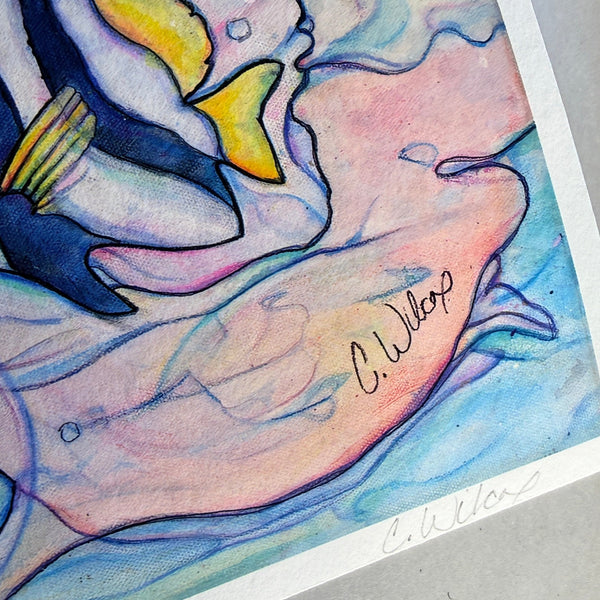 Reef - Hand-Signed Agave Paper Print