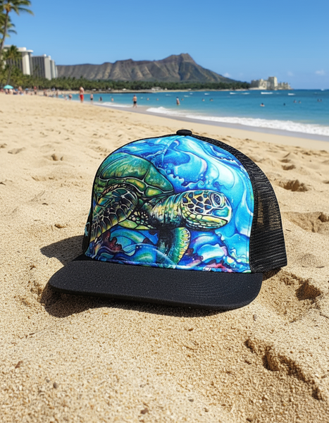 Honu Kai Aloha Trucker Hat