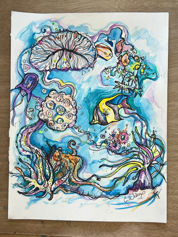 Undersea Medley  Original Sketch