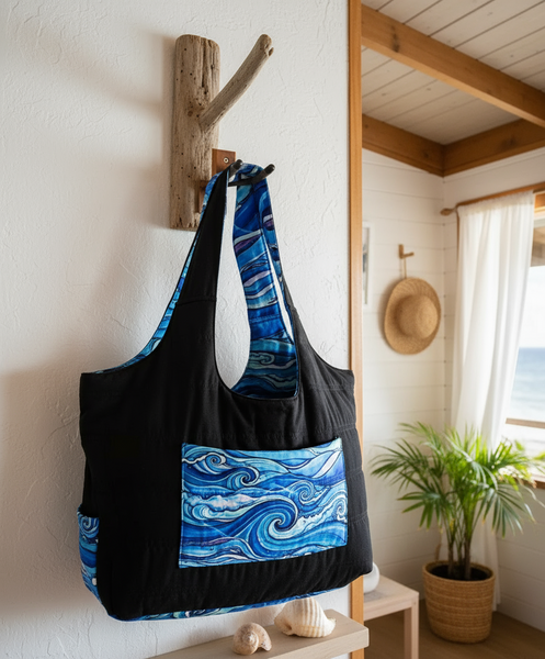 Wave Tropical Tote Bag