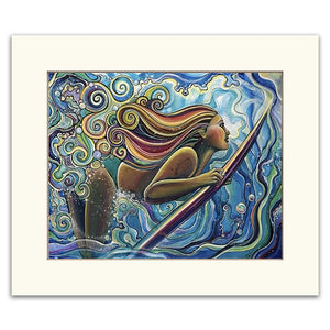 Beneath the wave - Matted Print