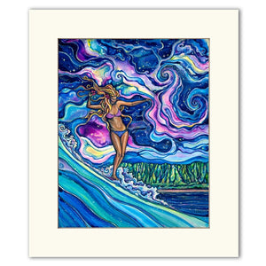 Cosmic Surf - Matted  Print