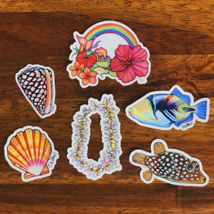 Hawaii Sticker Pack- Pack of 6