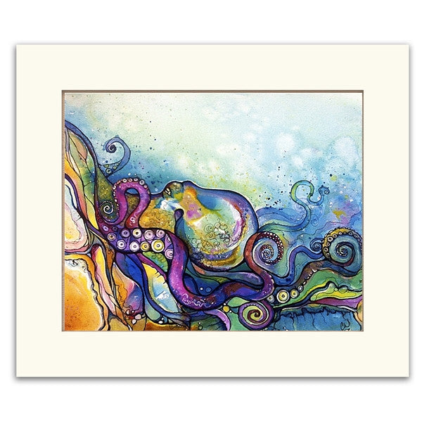 He'e Wander - Matted Print – Colleen Wilcox Art
