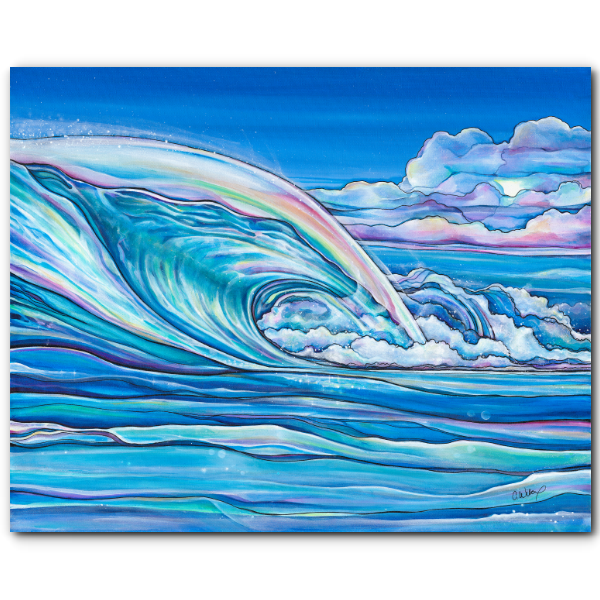 Nalu Blue Giclee on Canvas (edition of 50) – Colleen Wilcox Art