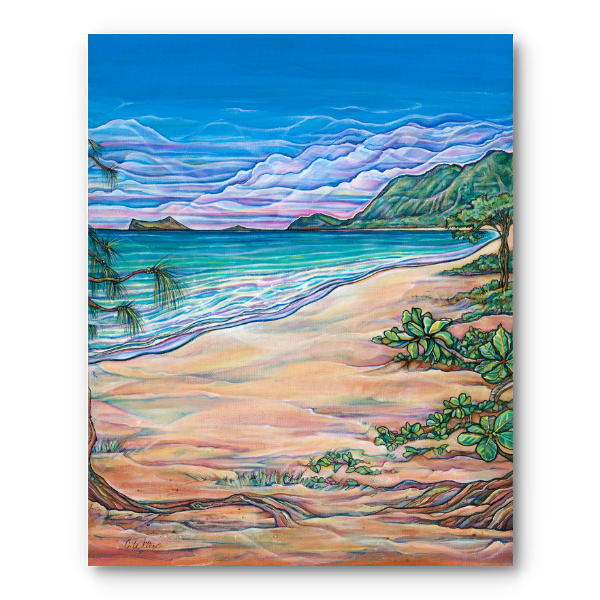 Waimanalo Beach Giclee on Canvas (open edition)
